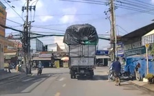 Phạt nặng tài xế xe tải chở hàng vượt quá chiều cao quy định, gây tai nạn