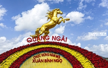 Ngựa vàng Quảng Ngãi cao 10 m 'có hồn' ở công viên Ba Tơ