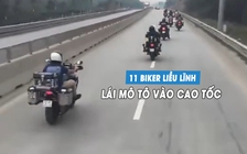 Nhóm 'biker' người nước ngoài bị CSGT phạt vì lái xe phân khối lớn vào cao tốc
