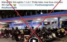 Loan tin 'xăng còn lên 40.000 đồng', bị phạt 7,5 triệu đồng