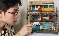 Lan tỏa trên mạng xã hội: Xây công trình tí hon
từ vật liệu đơn giản