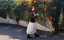 Đánh thức nét kiêu kỳ cùng chân váy bí ngô bồng bềnh