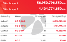 Kết quả xổ số Vietlott Power 6/55 tối 28.3, tiền cộng dồn lên 56,9 tỉ đồng