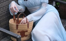 Thời trang du lịch mùa hè không thể thiếu túi cói