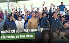 Nhóm CĐV đặc biệt của Campuchia 'tiếp lửa' cho Trường ĐH Svay Rieng