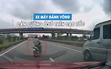 Nam thanh niên 'đầu trần', lái xe máy lạng lách đánh võng trên cao tốc