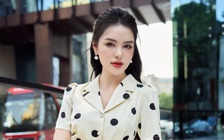 Rạng rỡ với váy họa tiết chấm bi cho những ngày giao mùa