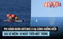 Đội bay Artemis 2 của NASA đáp an toàn sau chuyến du hành 10 ngày đến mặt trăng