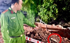 Đào đất xây hàng rào, phát hiện đầu đạn pháo 105 ly còn nguyên