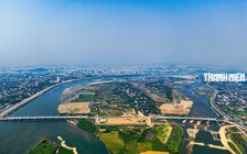 Cận cảnh đập dâng hạ lưu sông Trà Khúc trước ngày vận hành tích nước thử nghiệm