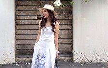 Đẹp bất bại với bộ đôi áo và chân váy dài