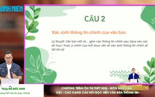 BÍ QUYẾT ÔN THI THPT 2026 | Môn ngữ văn | Chuyên đề 1 | Các dạng câu hỏi đọc hiểu văn bản thông tin