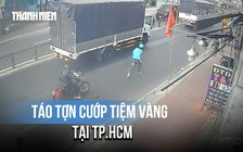 TP.HCM: Cận cảnh nghi phạm cướp tiệm vàng bỏ xe tháo chạy