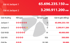 Kết quả xổ số Vietlott Power 6/55 tối 4.4, giải độc đắc tăng 65,6 tỉ đồng
