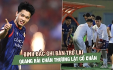 Đình Bắc lấy lại cảm giác ghi bàn ở V-League, Quang Hải chấn thương lật cổ chân