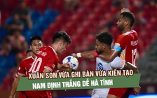 Xuân Son vừa ghi bàn vừa kiến tạo, Nam Định thắng dễ Hà Tĩnh