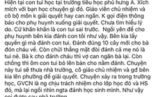 Vụ phụ huynh vào trường đánh học sinh: Kiểm điểm hiệu trưởng