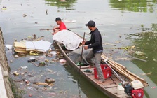 Đổ vỏ chai xuống sông ở Huế, bị lập biên bản và buộc trục vớt