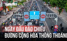 Ngày đầu triển khai làn đảo chiều: Hết cảnh ‘nhích từng mét’ trên đường Cộng Hòa