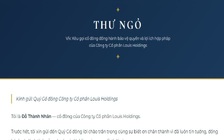 Ông Đỗ Thành Nhân xuất hiện sau bản án, yêu cầu họp 'khẩn' cổ đông Louis Holdings