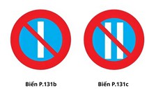 Phân biệt một và hai gạch trắng trên biển cấm đỗ xe