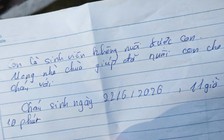 Bé sơ sinh bị bỏ rơi trước chùa, mẹ để lại thư: 'Em là sinh viên...'