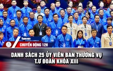 Chuyển động 12h: 25 Ủy viên Ban Thường vụ T.Ư Đoàn khóa XIII | Thực hư tin nhắn cảnh báo siêu bão