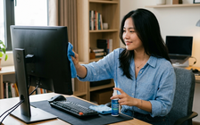 Một sai lầm phổ biến khi vệ sinh màn hình máy tính