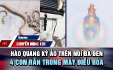 Chuyển động 12h: Hào quang kỳ ảo quanh tượng Phật núi Bà Đen | 4 con rắn trong máy điều hòa