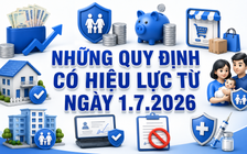 Từ 1.7, nhiều chính sách mới tác động trực tiếp đến người dân