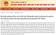Cử tri phản ánh đất quy hoạch sân bay bỏ hoang 51 năm, Bộ Quốc phòng nói gì?