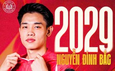 Đình Bắc tiếp tục ở lại CLB CAHN: Hợp đồng 3 năm, yên tâm cống hiến