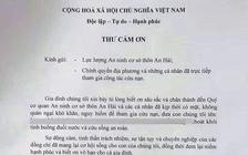Đà Nẵng: Xúc động thư cảm ơn những người cứu bé trai 7 tuổi bị đuối nước