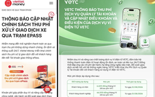 VETC, ePass bất ngờ thu phí xử lý giao dịch, nhiều chủ xe phản đối