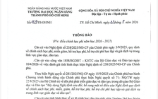Trường ĐH Ngân hàng TP.HCM chính thức dừng thu học phí quá hạn nợ chuẩn đầu ra
