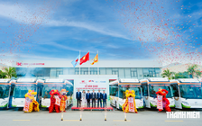 Kim Long Motor xuất khẩu xe buýt thuần điện sang Thái Lan