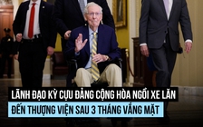 Nghị sĩ kỳ cựu đảng Cộng hòa ngồi xe lăn đi họp, quan ngại sức khỏe vẫn còn