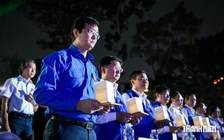 Xúc động lễ tưởng niệm nạn nhân mất vì dịch Covid-19 tại công viên Lý Thái Tổ