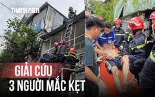 Cứu 3 người mắc kẹt trong vụ sập gác nhà ở hẻm Trường Sa