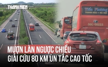 Ùn tắc kéo dài 80 km, CSGT dùng cách đặc biệt để 'giải cứu' dòng xe về Hà Nội