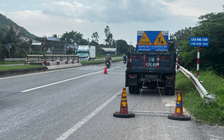 Tai nạn hy hữu ở quốc lộ 1 khiến công nhân bảo trì đường bộ tử vong