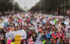 [Chùm ảnh] Hàng trăm ngàn phụ nữ trên thế giới tuần hành phản đối ông Trump