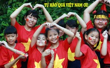 Học sinh tiếp sức U.23 trước trận chung kết