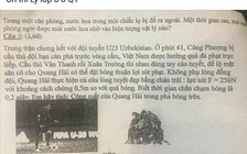 Hình ảnh cào tuyết của U.23 Việt Nam vào đề ôn vật lý