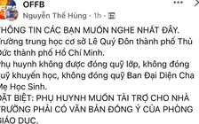 Một trường học yêu cầu không đóng quỹ phụ huynh
