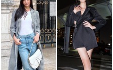 Lương Thùy Linh, Phương Anh diện outfit khoe chân dài khi xuất hiện tại Paris Fashion Week