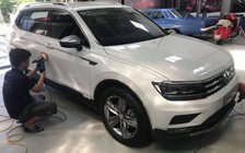 Volkswagen Tiguan Allspace lăn bánh trên phố Việt