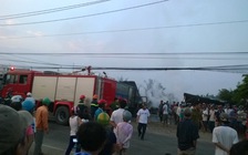Cháy cơ sở thu mua tôm, thiêu rụi 1 căn nhà và 4 xe tải