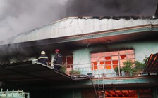 Cháy lớn tại Cụm công nghiệp Quang Trung