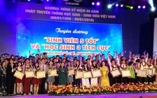 Tuyên dương danh hiệu 'Học sinh 3 tích cực' và 'Sinh viên 5 tốt' năm 2015